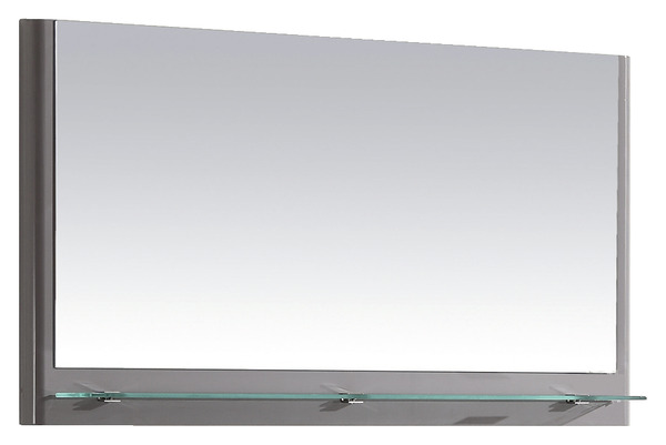 Miroir Salsa laqué taupe brillant l. 100 X H. 55 X P. 13,2 cm - Brico Dépôt