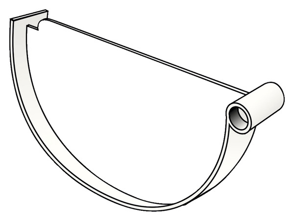 Fond de naissance en PVC blanc avec profilé de gouttière de 25 mm - Brico Dépôt