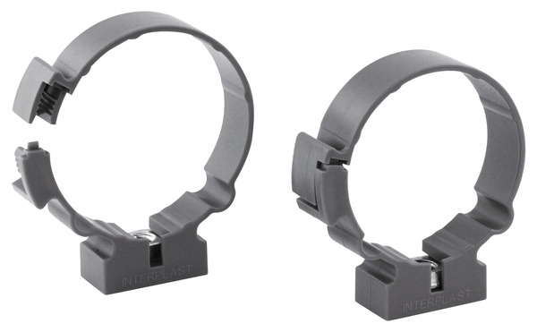 Lot de 10 colliers de fixation monobloc à bride en nylon - Ø 40 mm - Fitt - Brico Dépôt