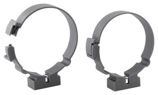 Lot de 2 colliers de fixation monobloc à bride en nylon - Ø 50 mm - Fitt - Brico Dépôt