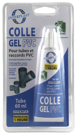 Colle pour PVC de 60 ml - Interplast - Brico Dépôt
