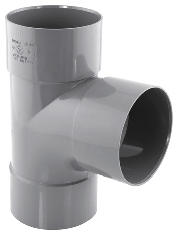 Té pied de biche PVC - 87 ° F/F Ø 80 mm - Fitt - Brico Dépôt