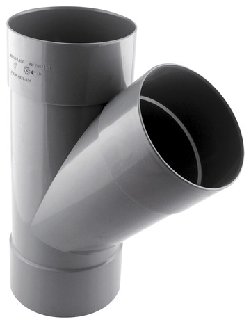 Y PVC - 45 ° F/F Ø 125 mm - Fitt - Brico Dépôt