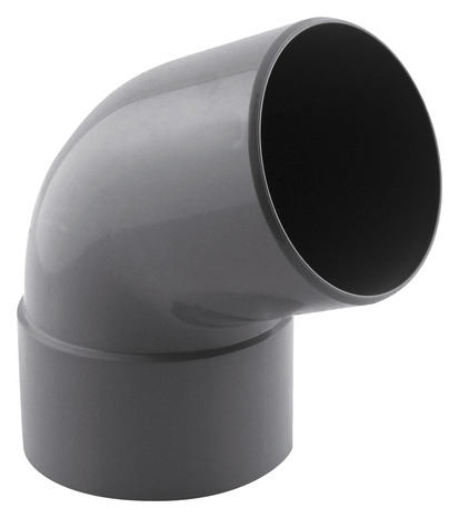 Coude PVC pour l'évacuation gravitaire des eaux usées et pluviales - 67 ° M/F Ø 80 mm - Fitt - Brico Dépôt