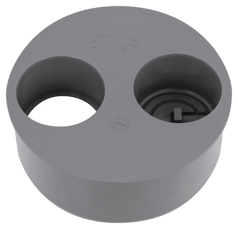 Tampon de réduction PVC Ø 100 mm L. 40 mm pour l'évacuation gravitaire des eaux usées et pluviales - Fitt - Brico Dépôt