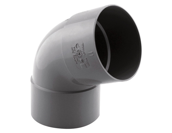 Coude PVC 67 ° F/F Ø 80 mm pour l'évacuation gravitaire des eaux usées et pluviales - Fitt - Brico Dépôt