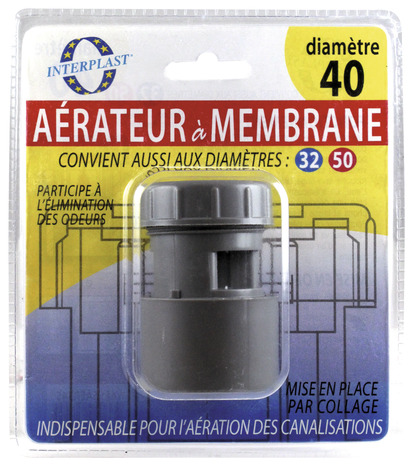 Aérateur à membrane en PVC Ø 32/40/50 mm - Fitt - Brico Dépôt