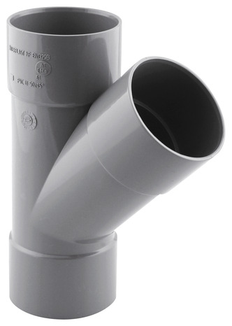 Y PVC - 45 ° F/F Ø 50 mm - Fitt - Brico Dépôt