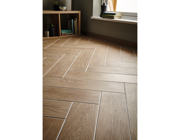 Carrelage de sol intérieur "Arrezo" beige - l. 15 x L. 60 cm - Colours - Brico Dépôt