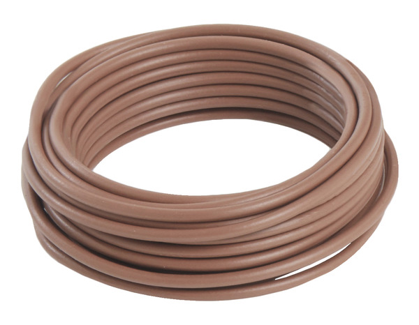 Fil électrique H07VU 1,5 mm² marron - 5 m - Nexans - Brico Dépôt