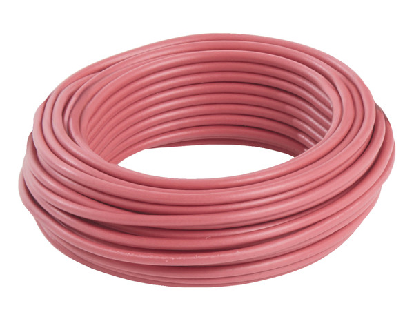 Fil électrique rigide H07VU 2,5 mm² rouge - 10 m - Nexans - Brico Dépôt