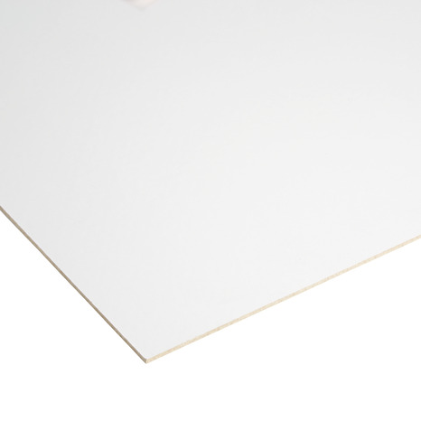 Panneau de fibre de bois laqué blanc - L. 122 x l. 61 cm x Ép. 3 mm - Brico Dépôt