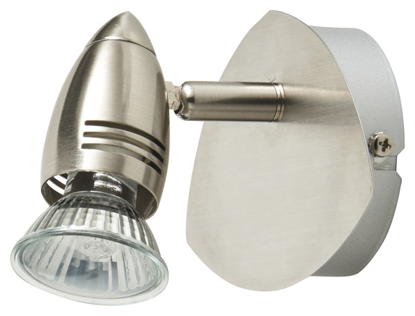 Spot métal chromé "Apsis" H. 14 x L. 13 cm - Colours - Brico Dépôt