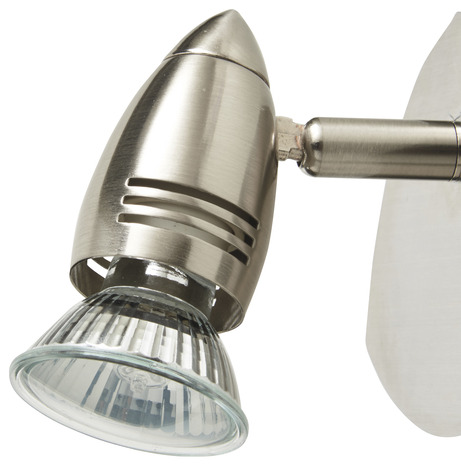 Spot métal chromé "Apsis" H. 14 x L. 13 cm - Colours - Brico Dépôt