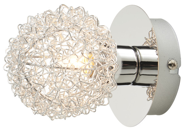 Spot métal chromé "Phaidros" H. 13 x Ø 10 cm - Colours - Brico Dépôt