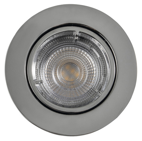 Spot orientable chromé led intégrée IP20 - Colours - Brico Dépôt