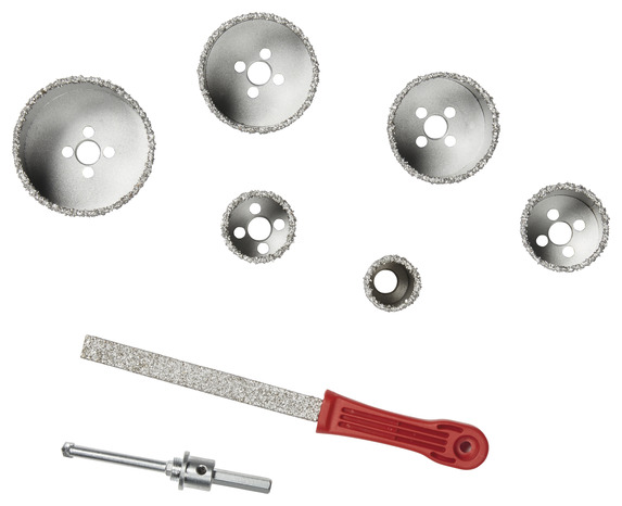 6 trépans carbure hex 35-85mm - Brico Dépôt