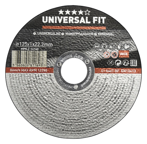 Disques à tronçonner les métaux-inox 125 mm - Universal - Brico Dépôt