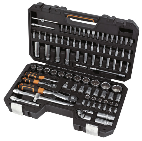 Coffret à douilles 1/4" 1/2" - 94 pièces - MAGNUSSON - Brico Dépôt