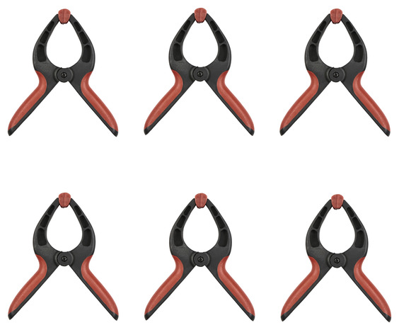 Lot de 6 pinces de serrage à ressort - GR44 - Brico Dépôt