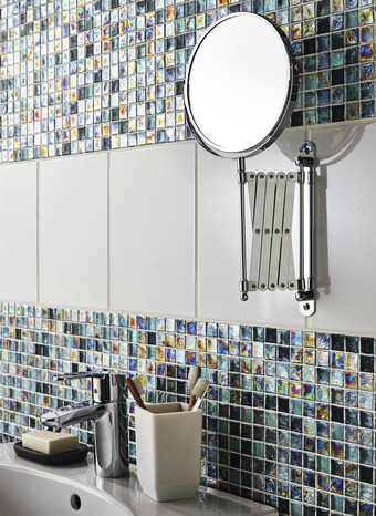 Mosaïque "Bressia" vert - l. 30,6 x L. 30,6 cm - Colours - Brico Dépôt