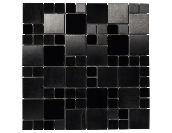 Mosaïque "Tourino" noir - l. 30 x L. 30 cm - Colours - Brico Dépôt