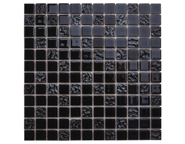 Mosaïque "Flourencia" noir - l. 30 x L. 30 cm - Colours - Brico Dépôt