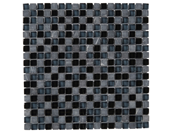 Mosaïque "Barya" noir - l. 30 x L. 30 cm - Colours - Brico Dépôt