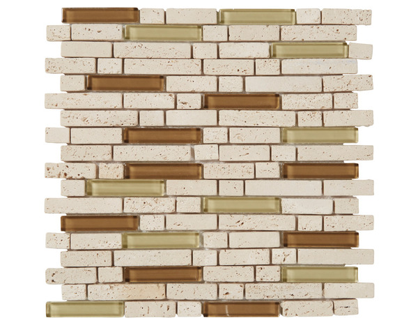 Mosaïque "Cagliari" beige - l. 30 x L. 30 cm - Colours - Brico Dépôt