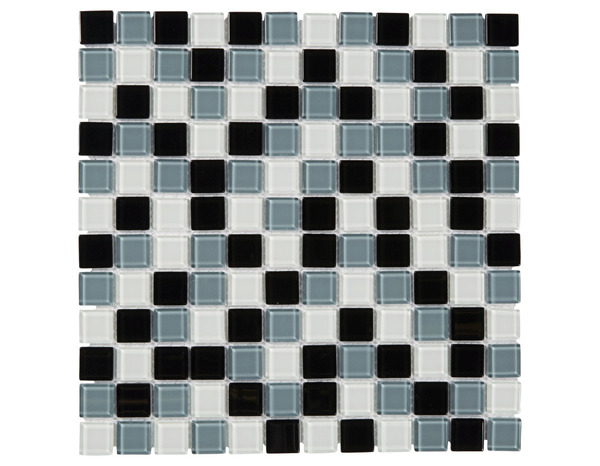 Mosaïque "Tarente" mix gris/noir/blanc - l. 30 x L. 30 cm - Colours - Brico Dépôt