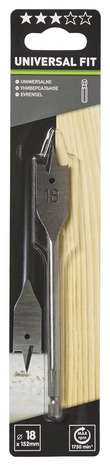 Mèche à bois plate 18 x 152 mm - DRL84691 - Brico Dépôt