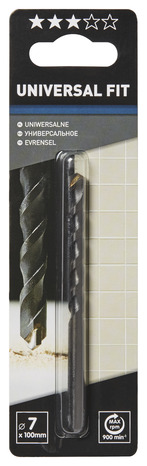 Foret pour carrelage 7 x 100 mm - DRL28114 - Universal - Brico Dépôt