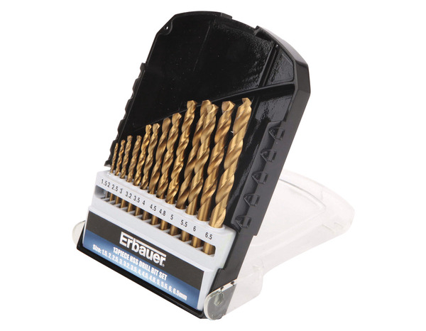 Coffret de 13 forets métal TIN - Erbauer - Brico Dépôt