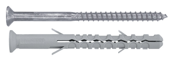 Lot de 6 chevilles nylon 8 x 100 mm - Diall - Brico Dépôt