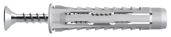 Lot de 10 chevilles nylon univ. avec vis 6 x 30 mm - Diall - Brico Dépôt