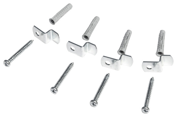 Kit fixation miroir 5 x 25 mm  - Diall - Brico Dépôt