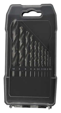 Coffret de 10 forets métal HSS, 1,5 à 10 mm - Brico Dépôt