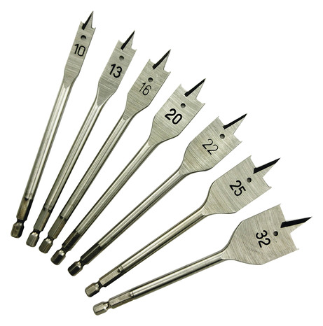 Coffret de mèches plates bois Longueur 260 mm - Brico Dépôt