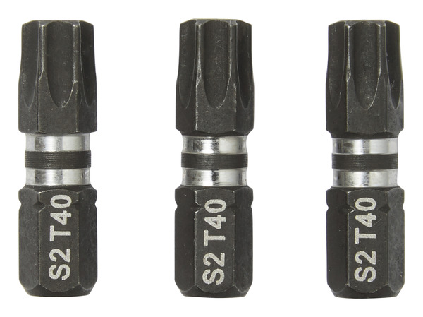 Embouts Impact Torx 40 25 mm 3 pcs - Erbauer - Brico Dépôt