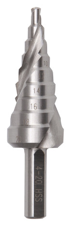 Foret conique étagé 4-20 x 185 mm - DRA80278 - Erbauer - Brico Dépôt