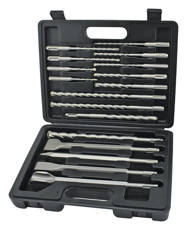 Coffret mixte 17 pièces forets SDS+ et burins - Brico Dépôt
