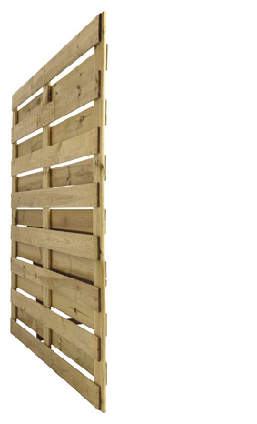 Panneau bois en pin brise-vent autoclave classe 3 "Neva" H. 1,80 m x L. 1,80 m x Ép. 45 mm - Marque BLOOMA - Brico Dépôt