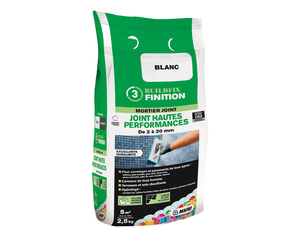 Joint hautes performances blanc 2,5 kg - Mapei - Brico Dépôt
