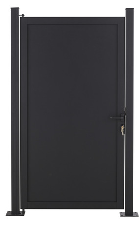 Porte aluminim gris foncé "Neva" - L. 0,90 x H. 1,70 m - Marque BLOOMA - Brico Dépôt