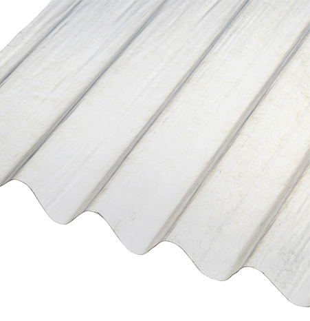 Plaque polyester ondulée L : 200 cm. l : 95 cm. Ép : 0,08 cm. - Brico Dépôt