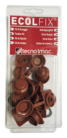 Kit 10 fixations pour plaque pvc ondulée rouge - Brico Dépôt