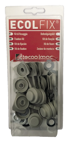 Kit 10 fixations pour plaque pvc ondulée gris - Brico Dépôt