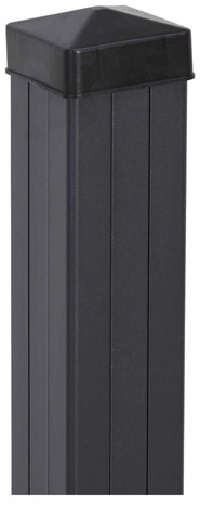 Poteau gris foncé "Neva" H. 1,83 m - Section 70 mm x 70 mm - Marque BLOOMA - Brico Dépôt