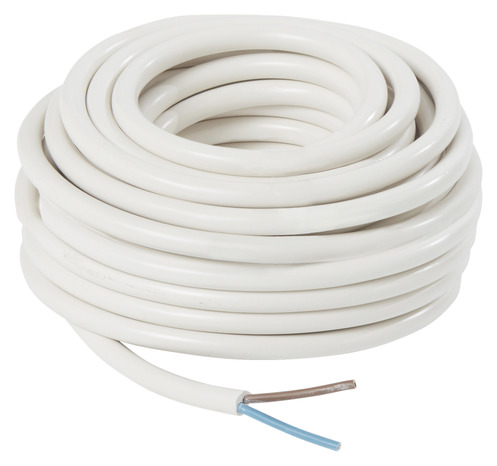 Câble électrique souple H05VVF 2 x 1,5mm² blanc - 10 m - Nexans - Brico Dépôt