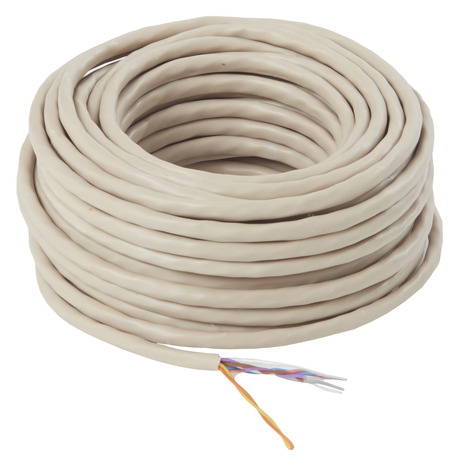 Câble téléphone PTT 298 4 paires ivoire - 10 m - Nexans - Brico Dépôt